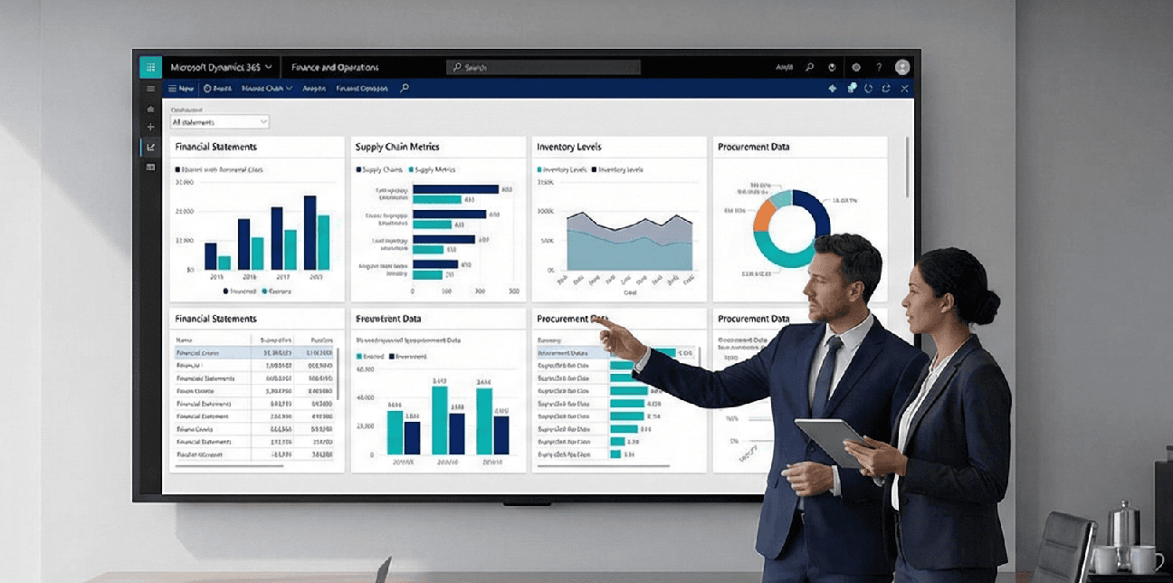 Finance and operations reporting dashboard